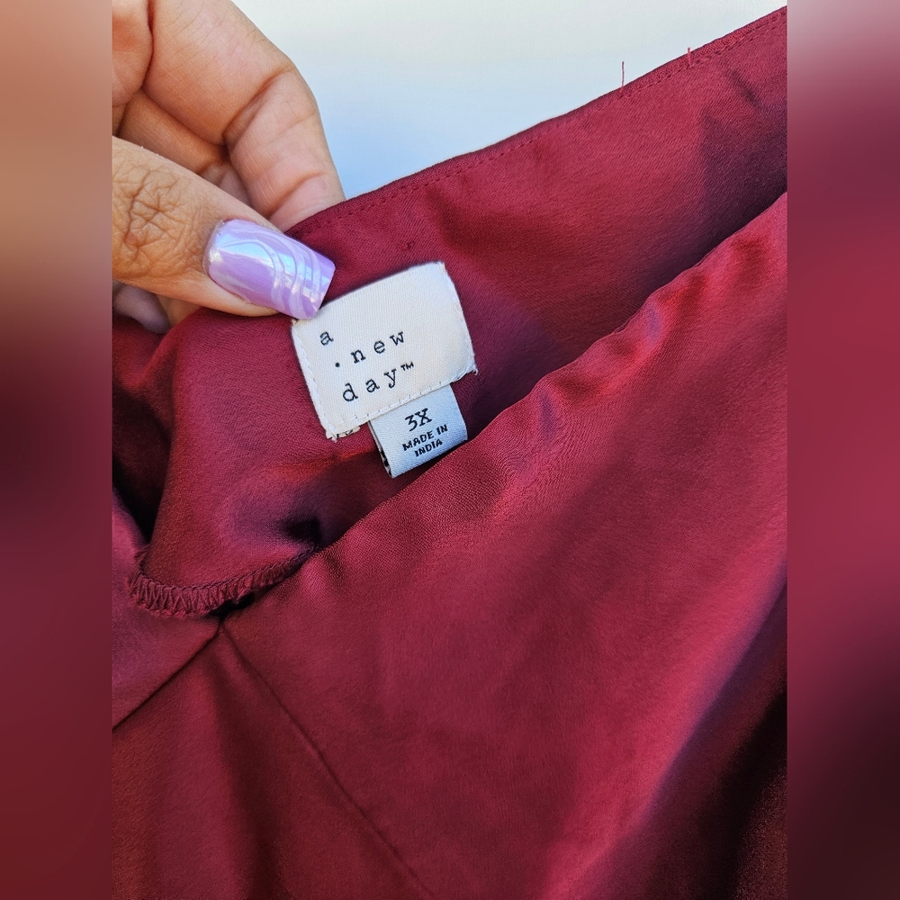 a new day Rich Burgundy Garment - Picture 3 of 5